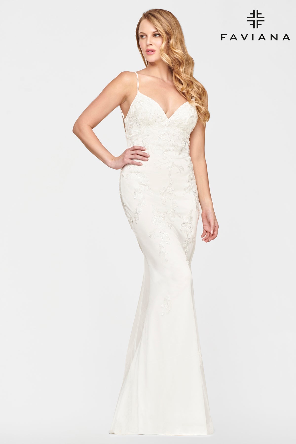 Faviana S10633_IVORY_FRONT