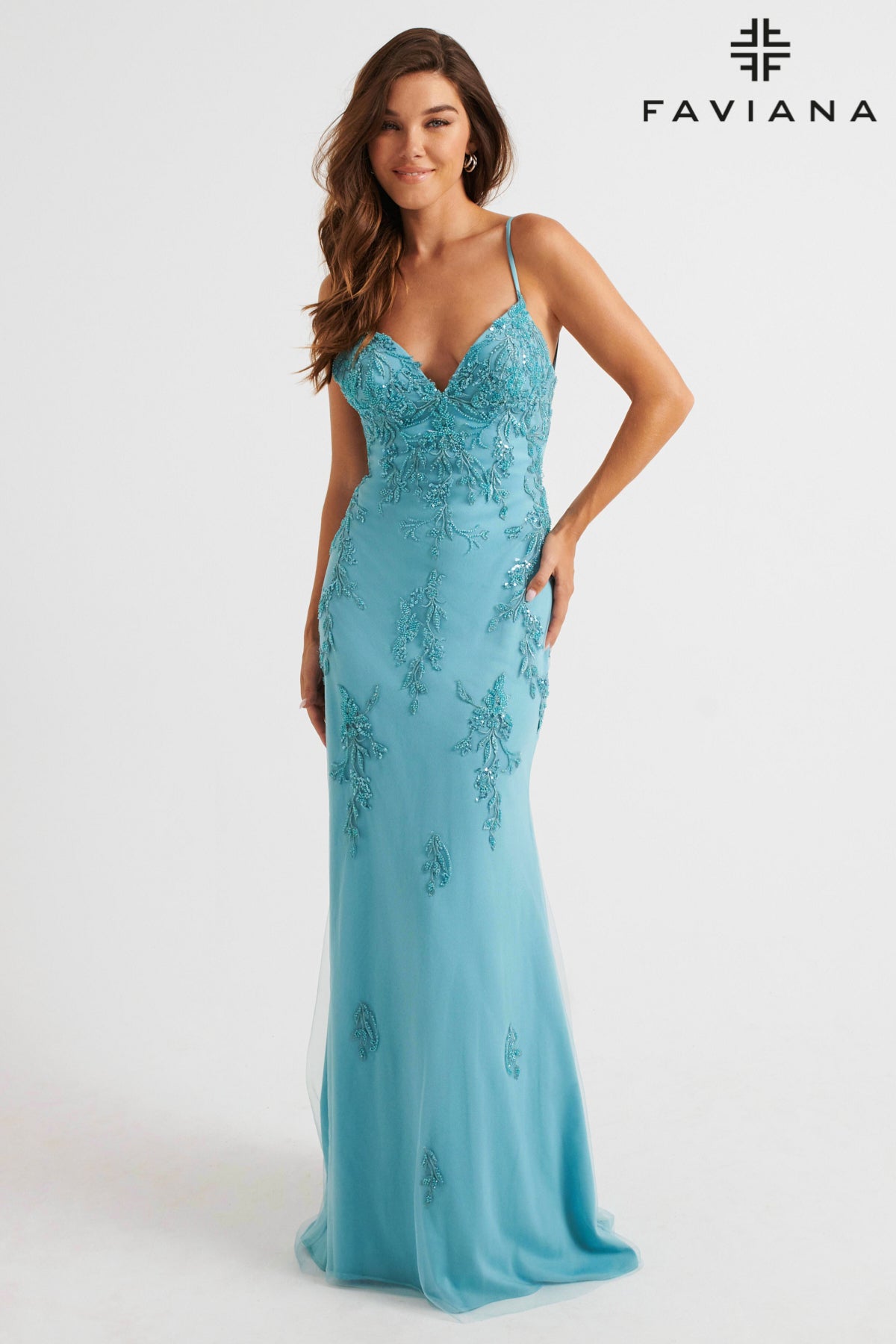 Faviana S10633_PACIFIC_BLUE_FRONT