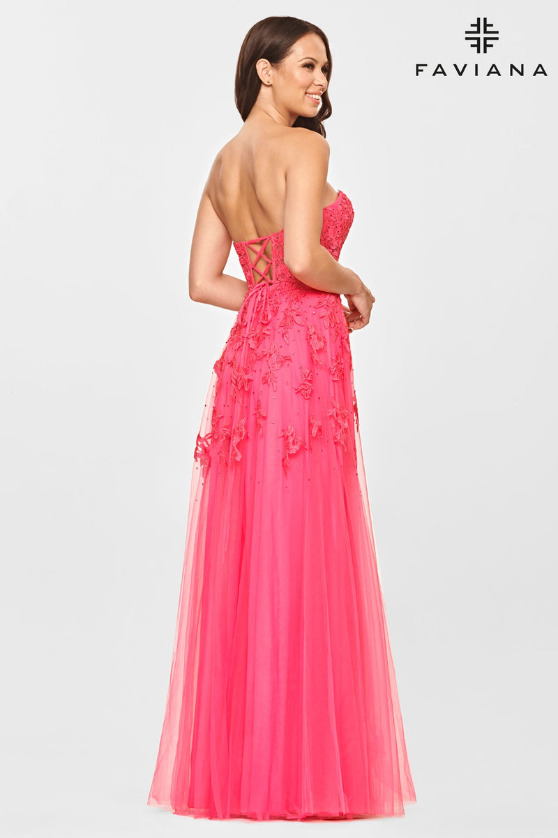 Faviana S10814_HOTPINK_BACK