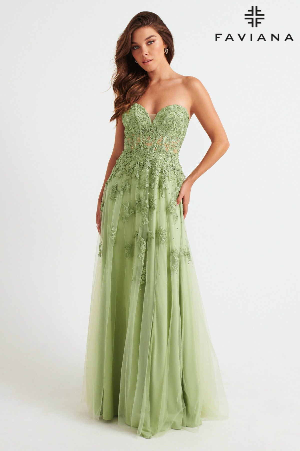 Faviana S10814_SAGE_FRONT