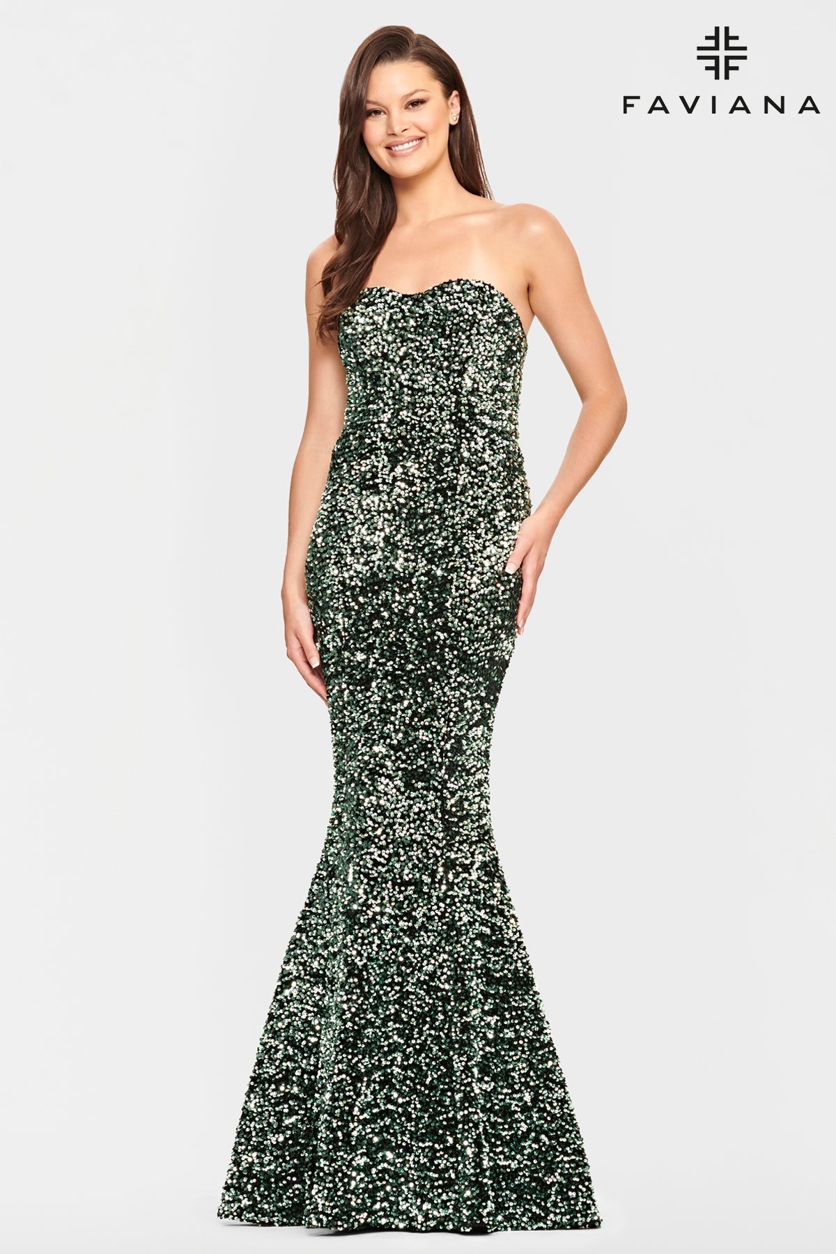 Faviana S10819_OCEAN_GREEN_FRONT
