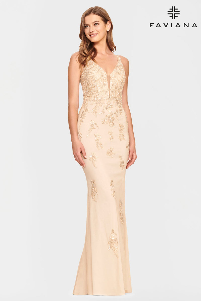 Faviana S10855_CHAMPAGNE_SIDE