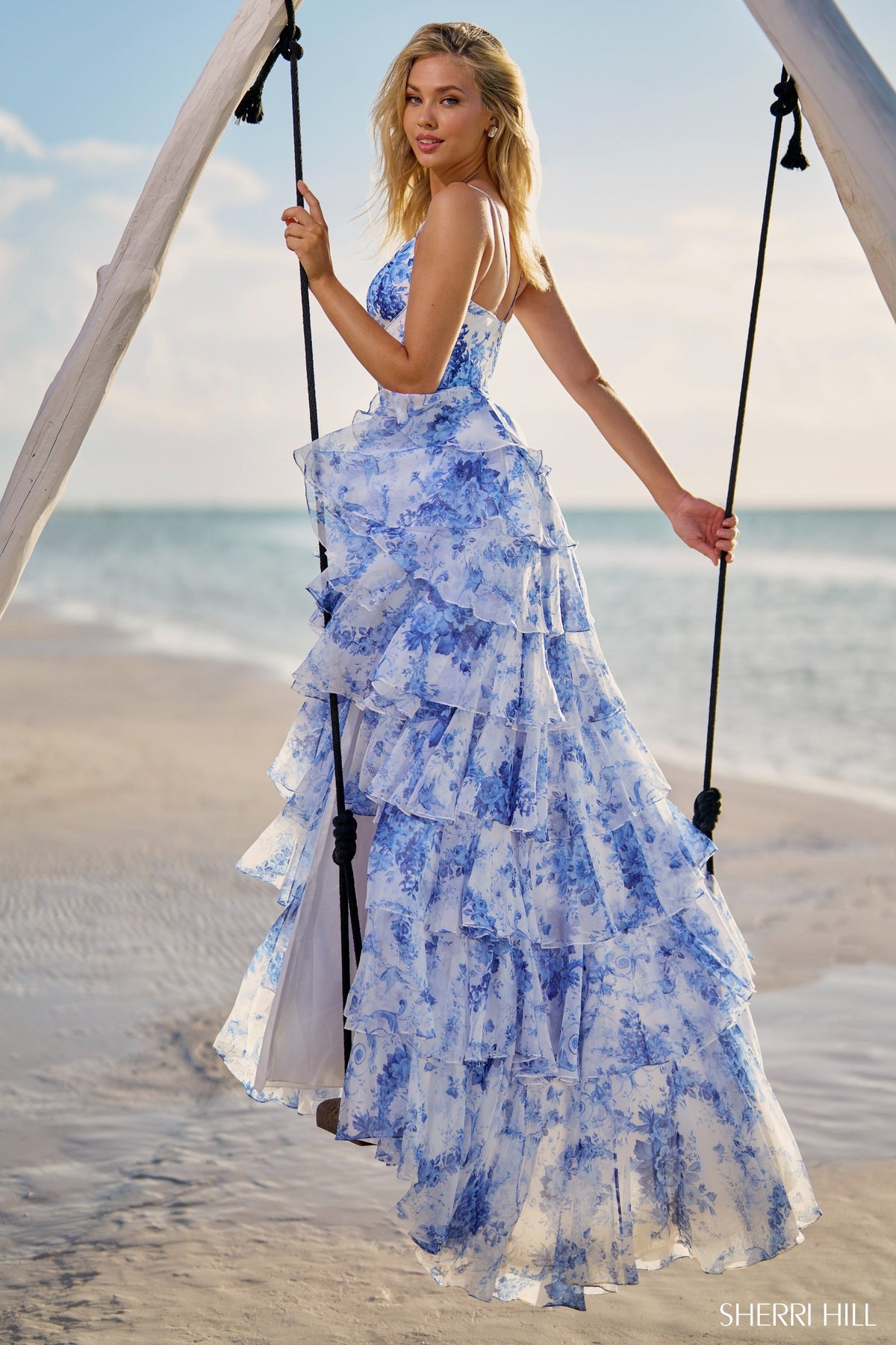 Sherri Hill Sherri-Hill-56098-blue-print-53379