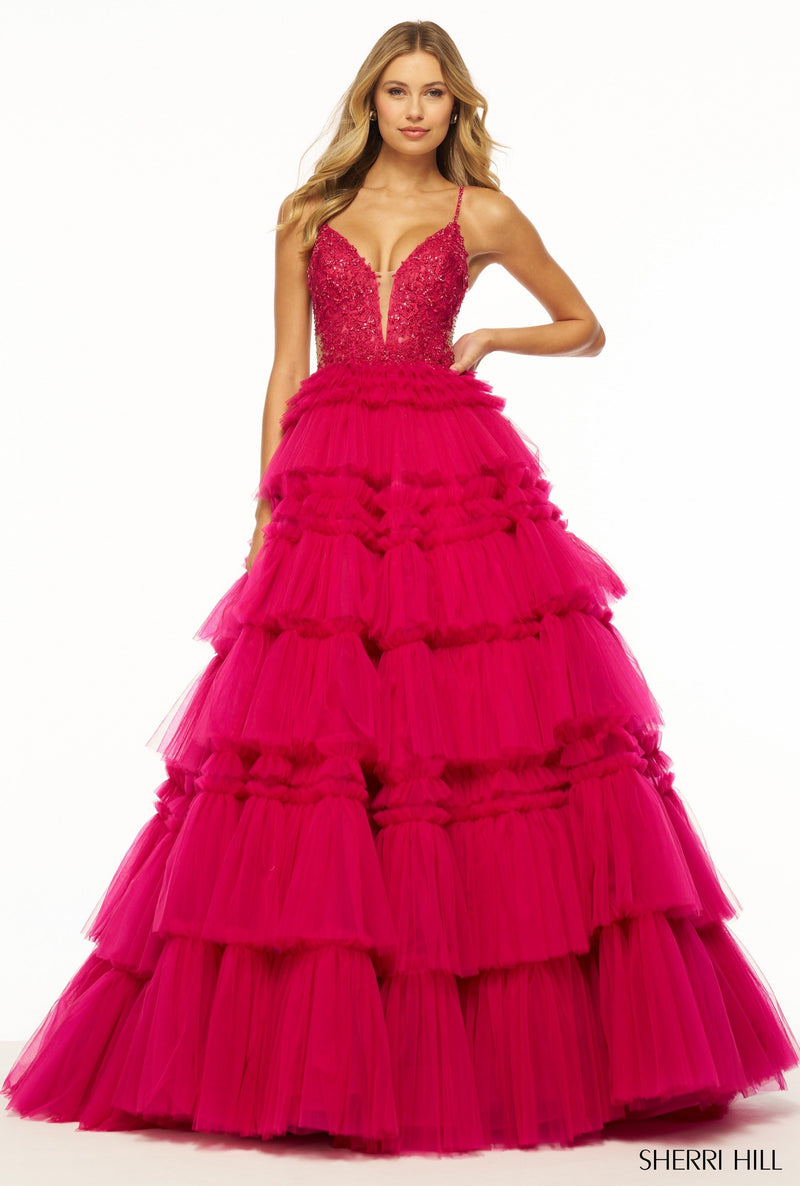 Sherri Hill Sherri-Hill-56102-magenta-53966