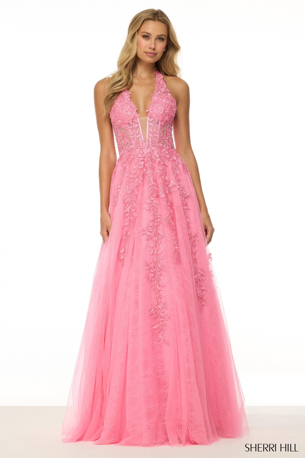 Sherri Hill Sherri-Hill-56490-bright-pink-55828