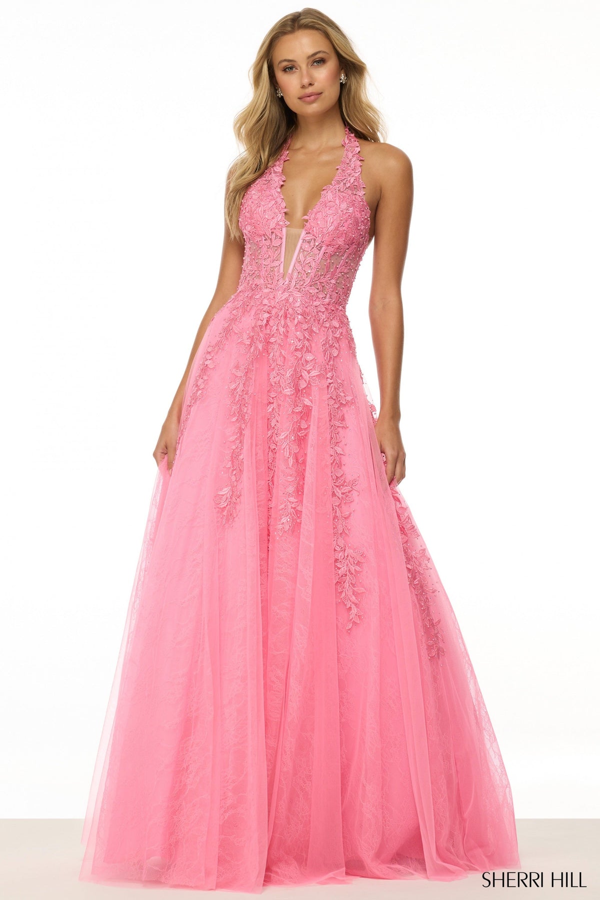 Sherri Hill Sherri-Hill-56490-bright-pink-55830