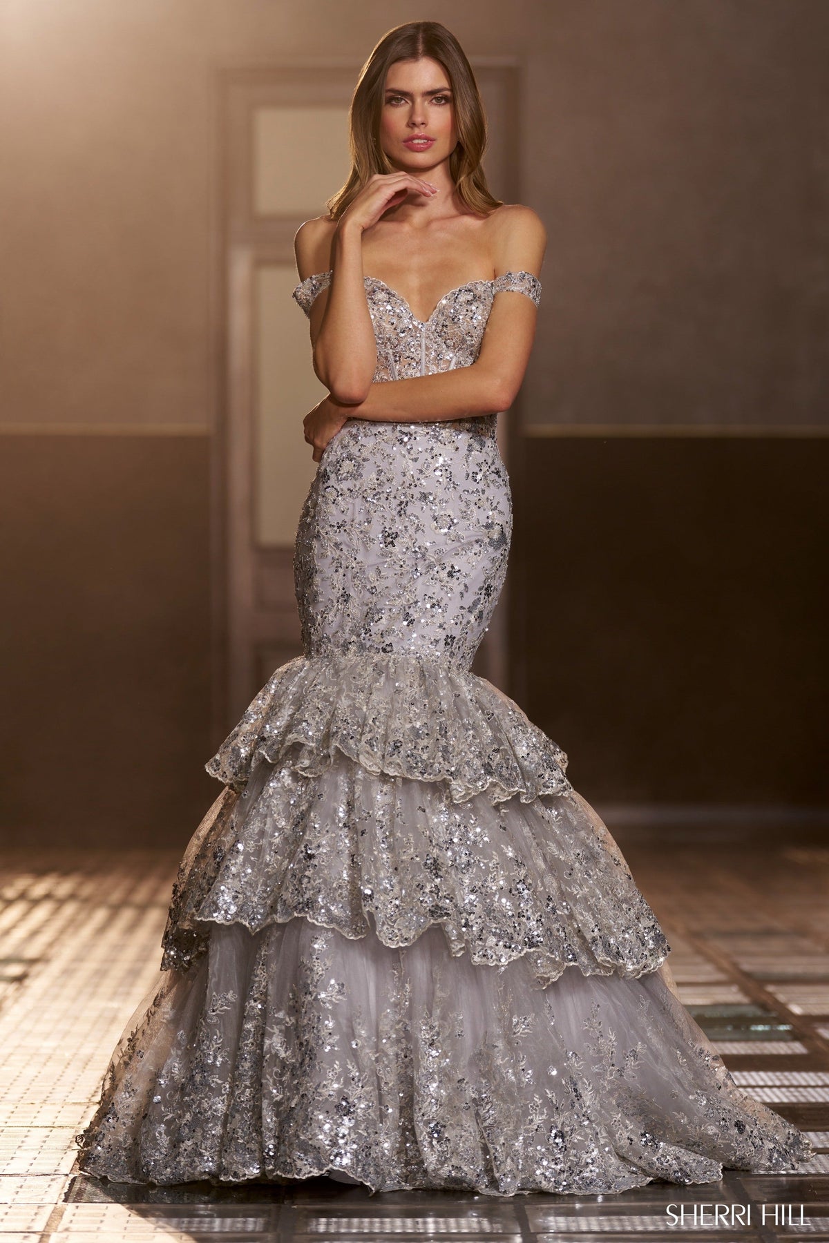 Sherri Hill Sherri-Hill-56687-silver-54665