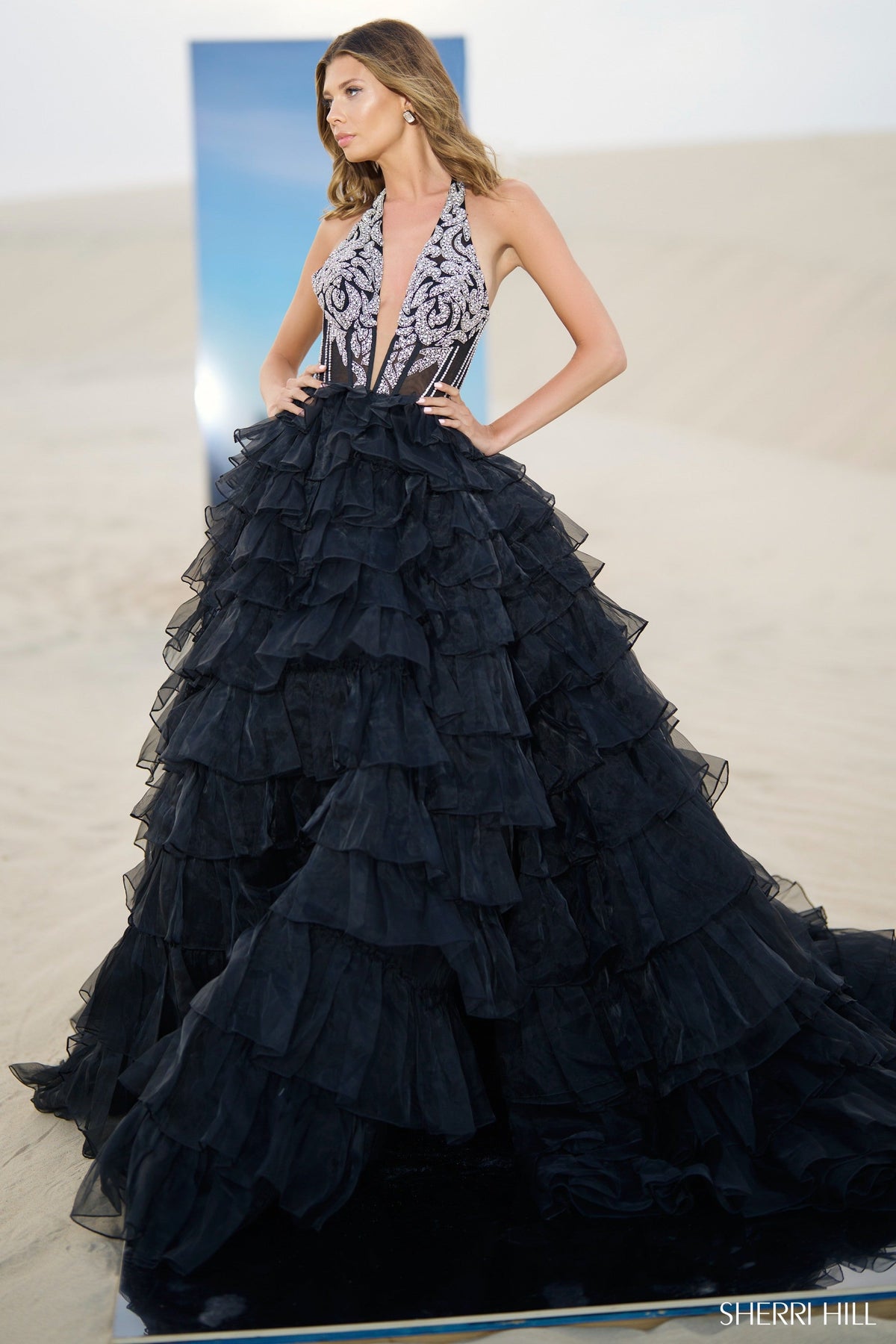 Sherri Hill Sherri-Hill-56833-black-silver-55081