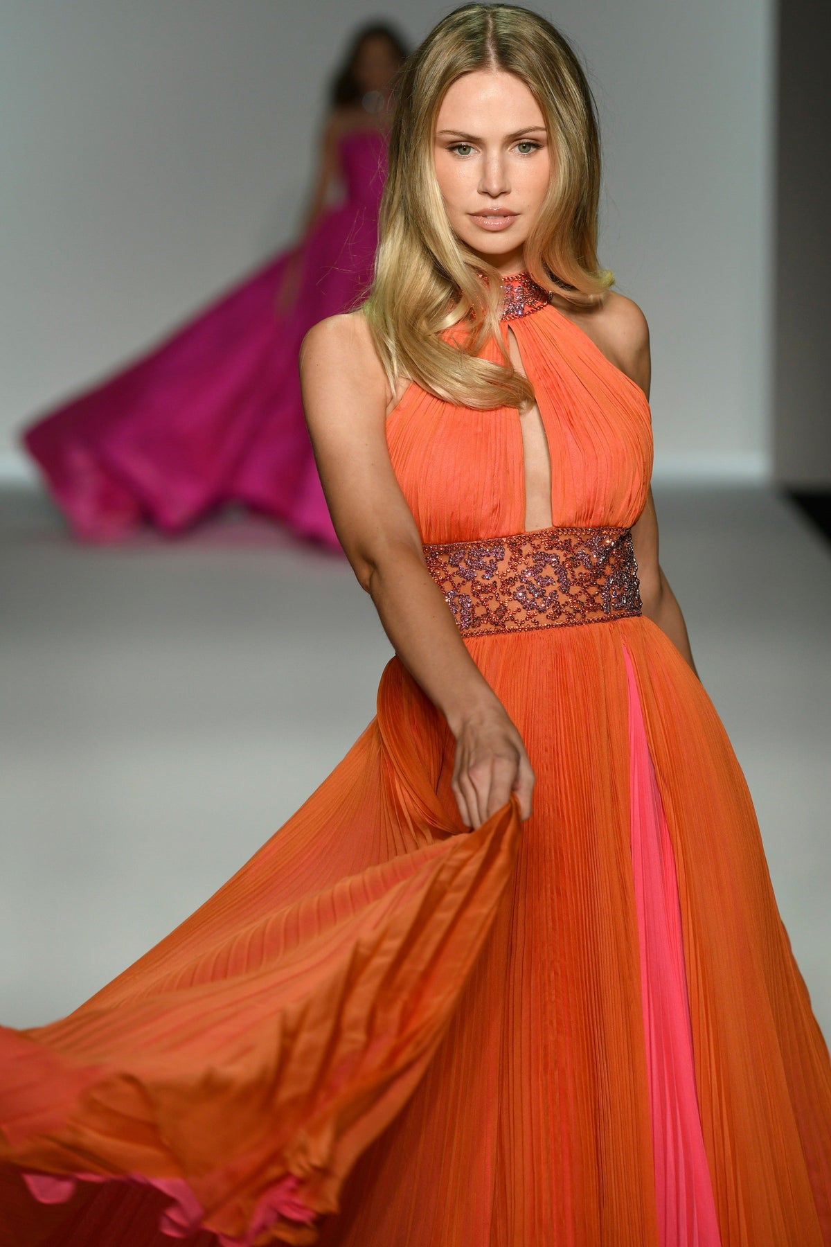 Sherri Hill Sherri-Hill-57237-orange-bright-pink-56237