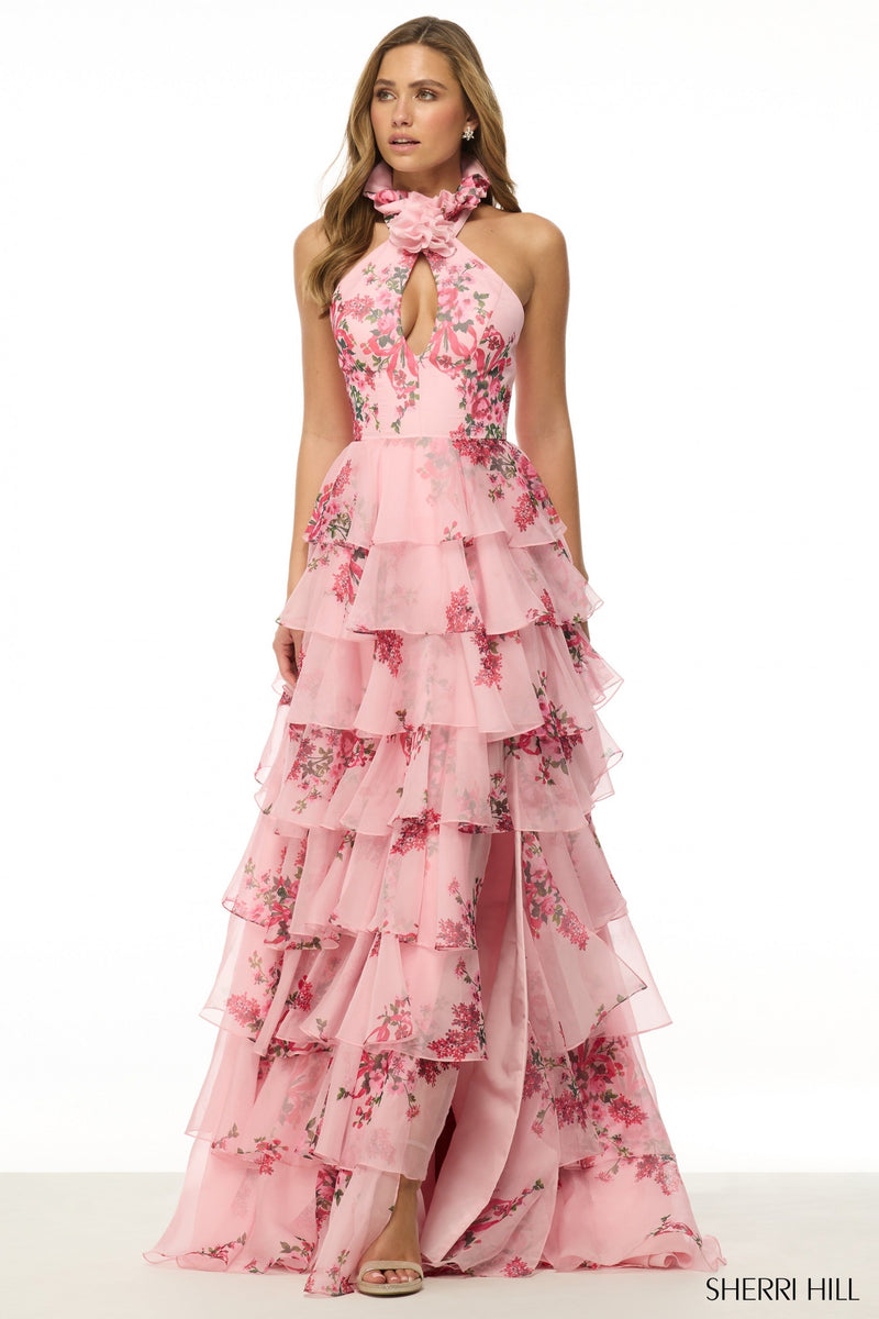 Sherri Hill Sherri-Hill-57251-pink-print-55811