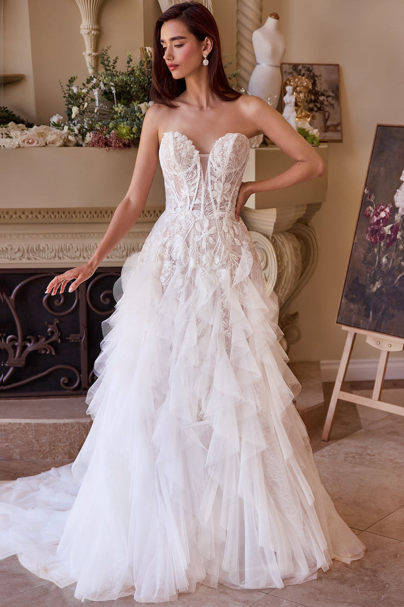 Andrea & Leo Couture WL016_OFF--WHITE_FRONT