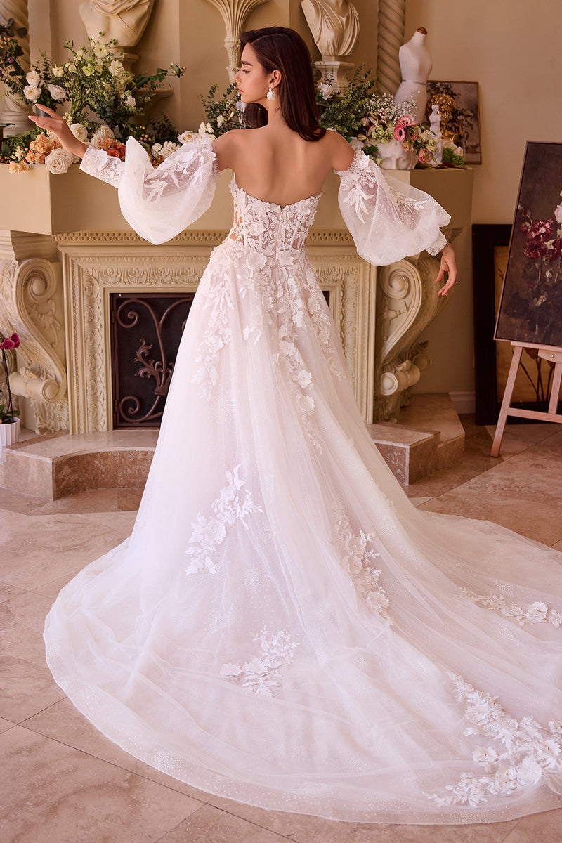 Andrea & Leo Couture WL018_OFF-WHITE_BACK