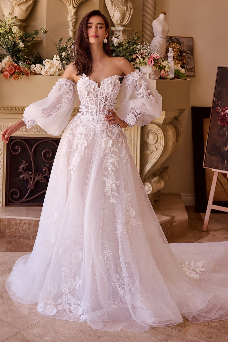 Andrea & Leo Couture WL018_OFF_WHITE_FRONT