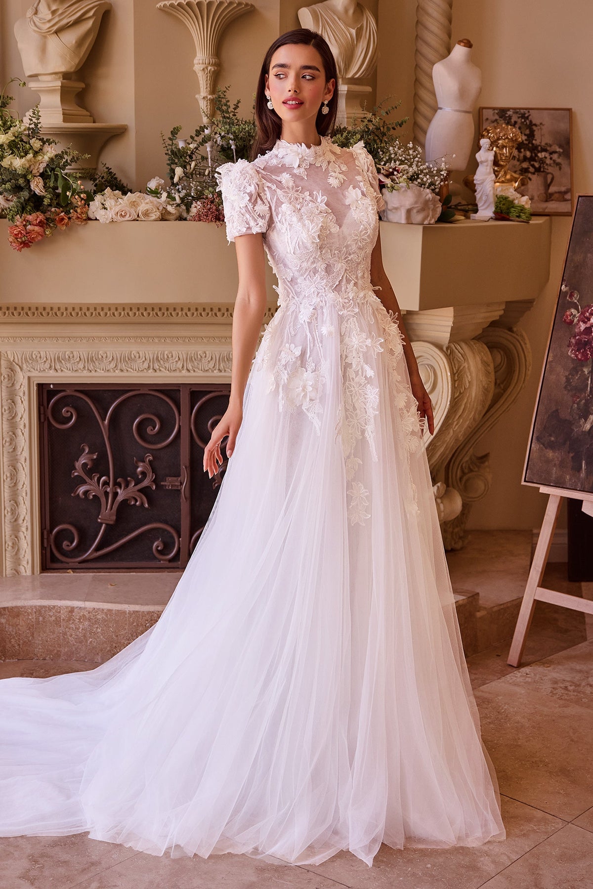 Andrea & Leo Couture WL040_OFF--WHITE_FRONT