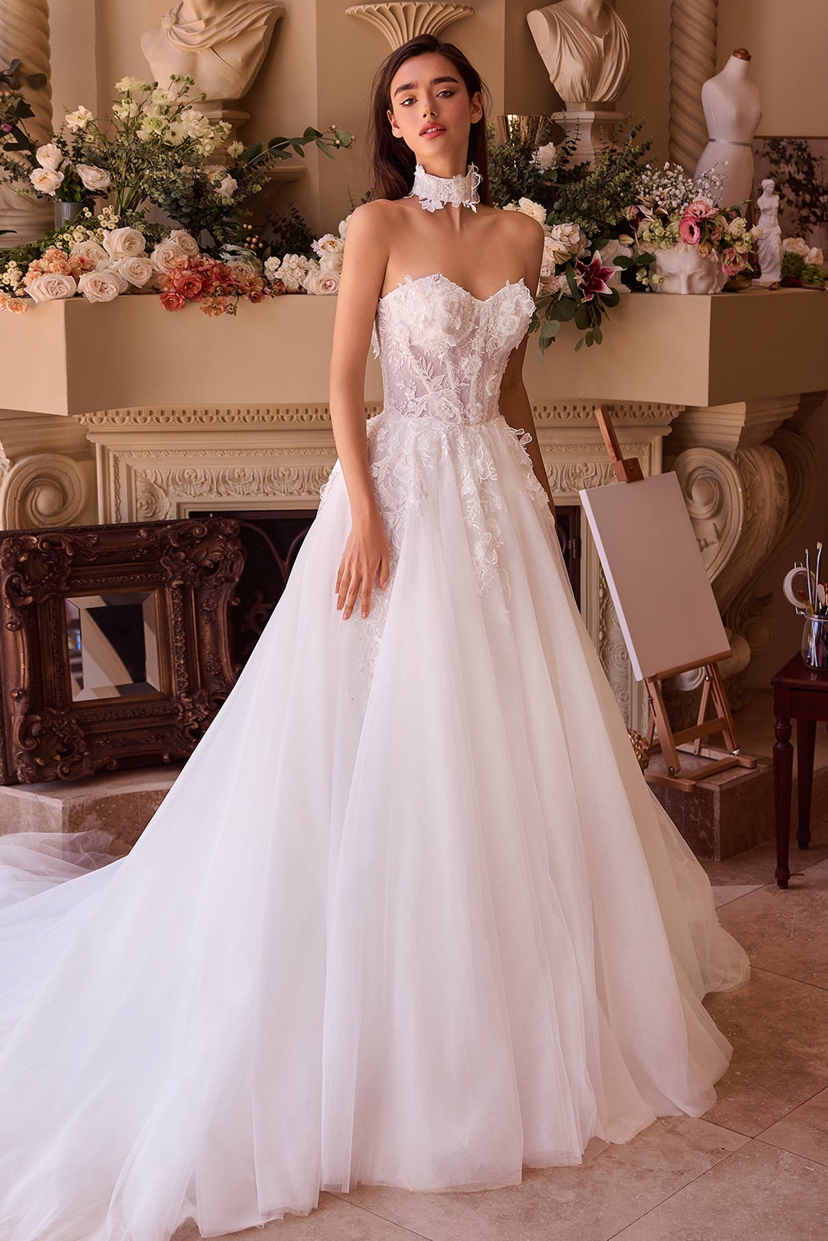 Andrea & Leo Couture WL041_OFF--WHITE_FRONT