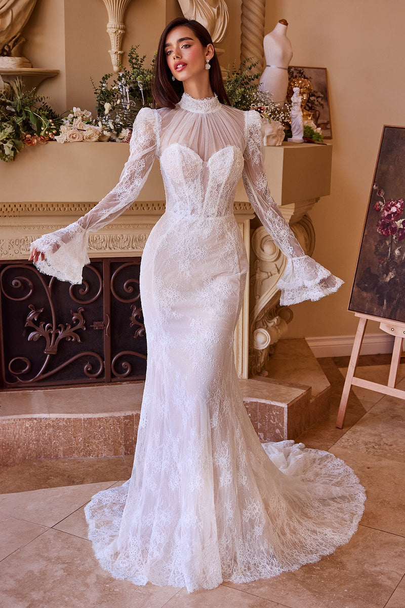 Andrea & Leo Couture WL042_OFF--WHITE-NUDE_FRONT