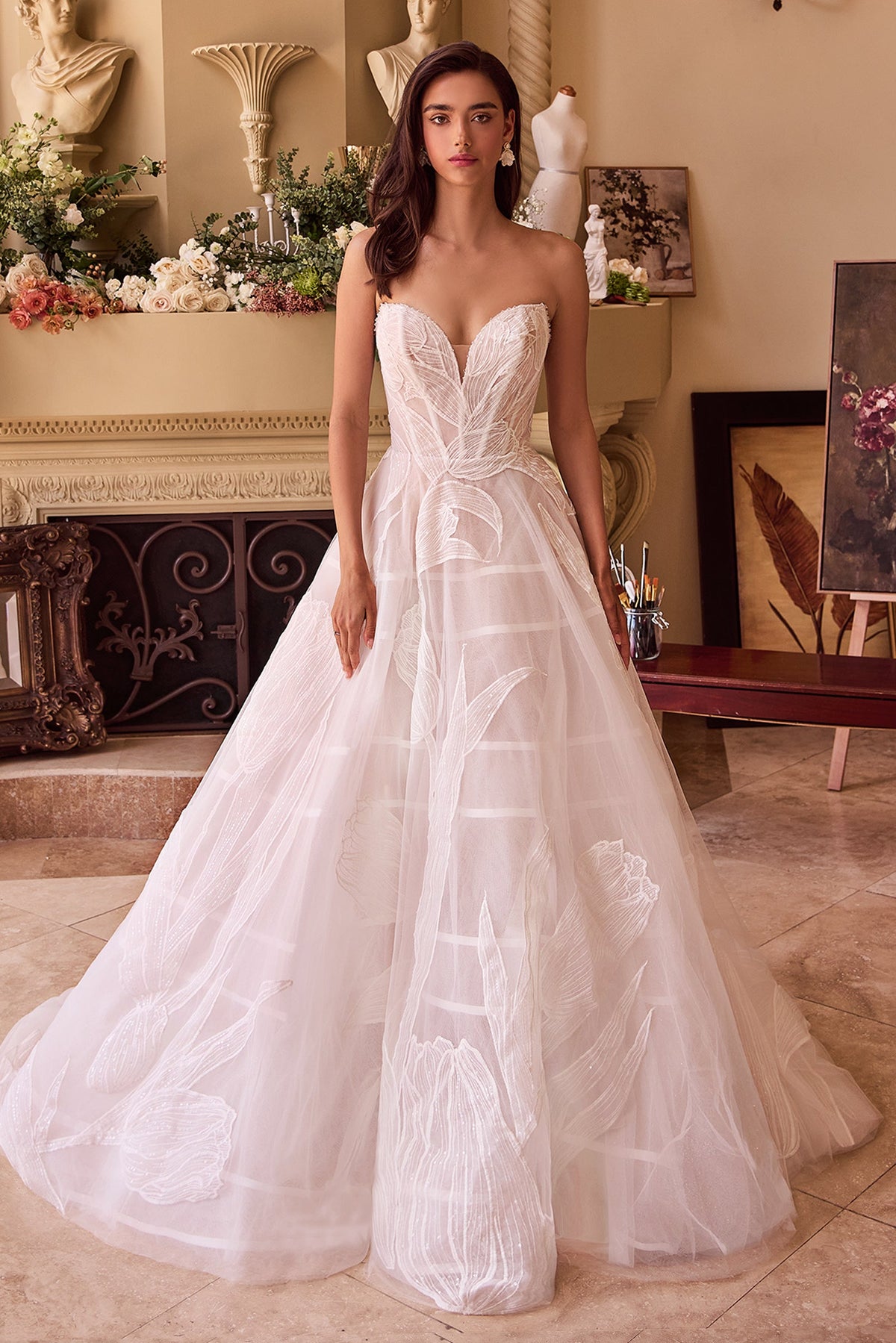 Andrea & Leo Couture WL043_OFF--WHITE