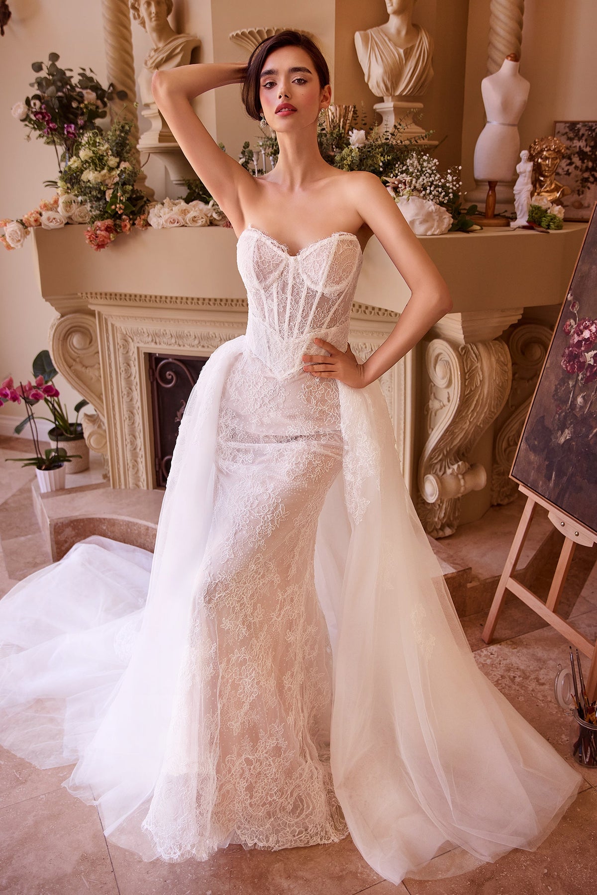 Andrea & Leo Couture WL044_OFF--WHITE-NUDE_FRONT