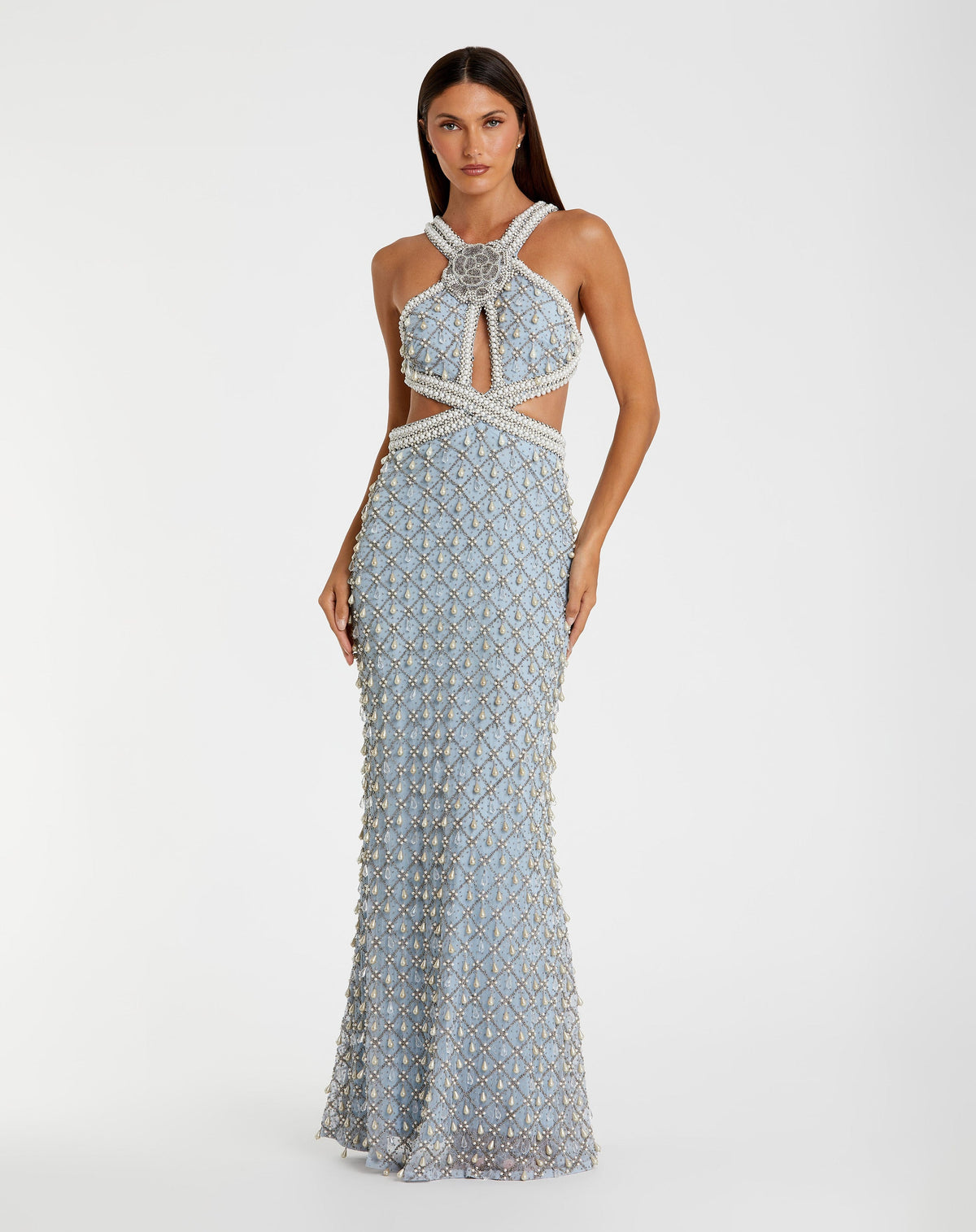 Mac Duggal 10098-VintageBlue-AB