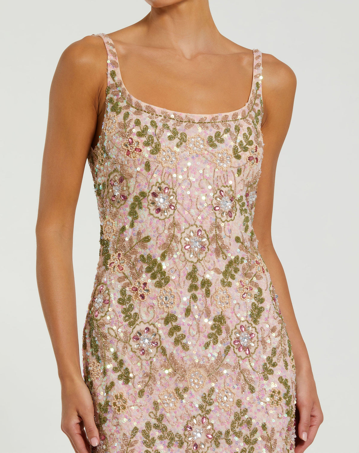 Mac Duggal 10755-NudeMulti-CL