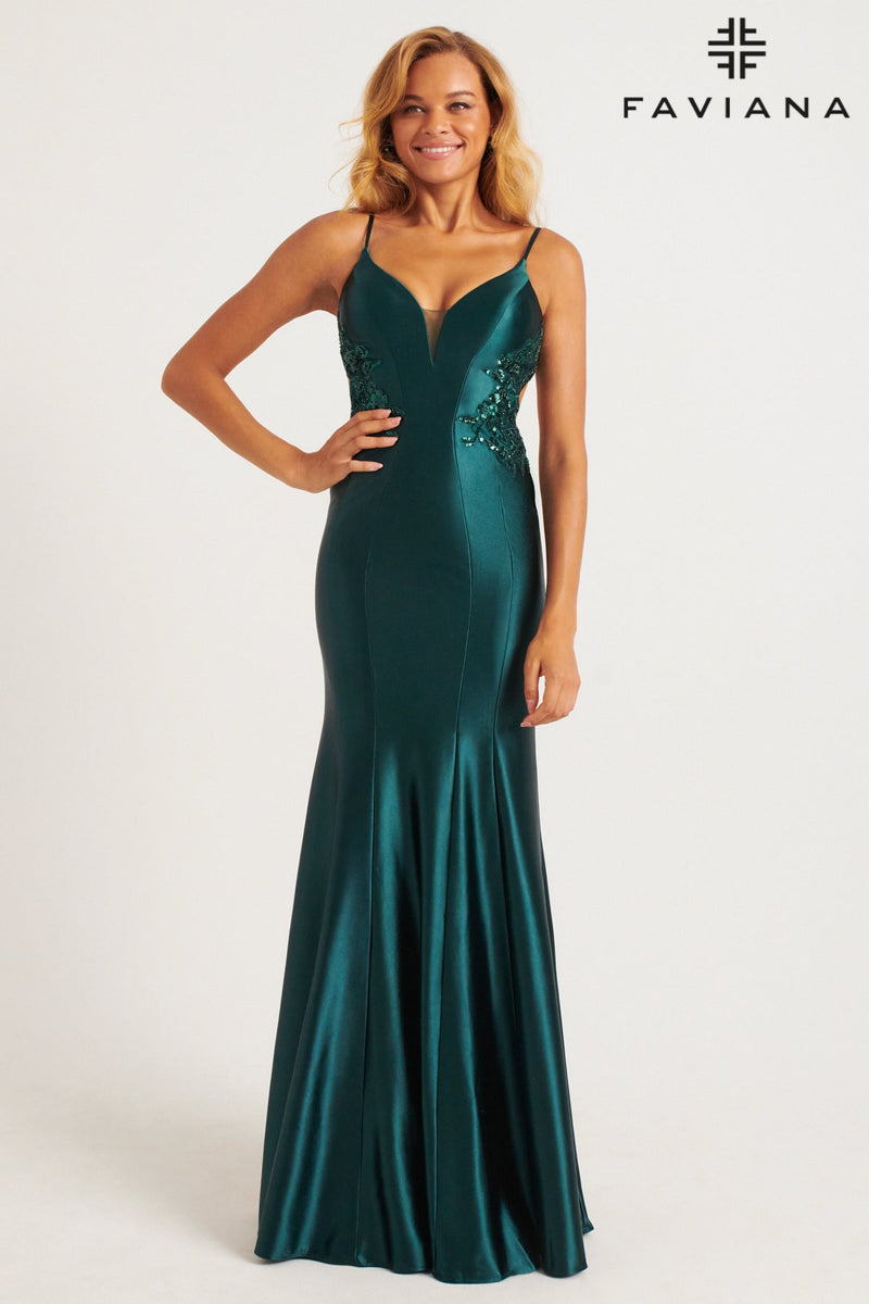 Faviana 11007_DARK_HUNTER_GREEN_FRONT