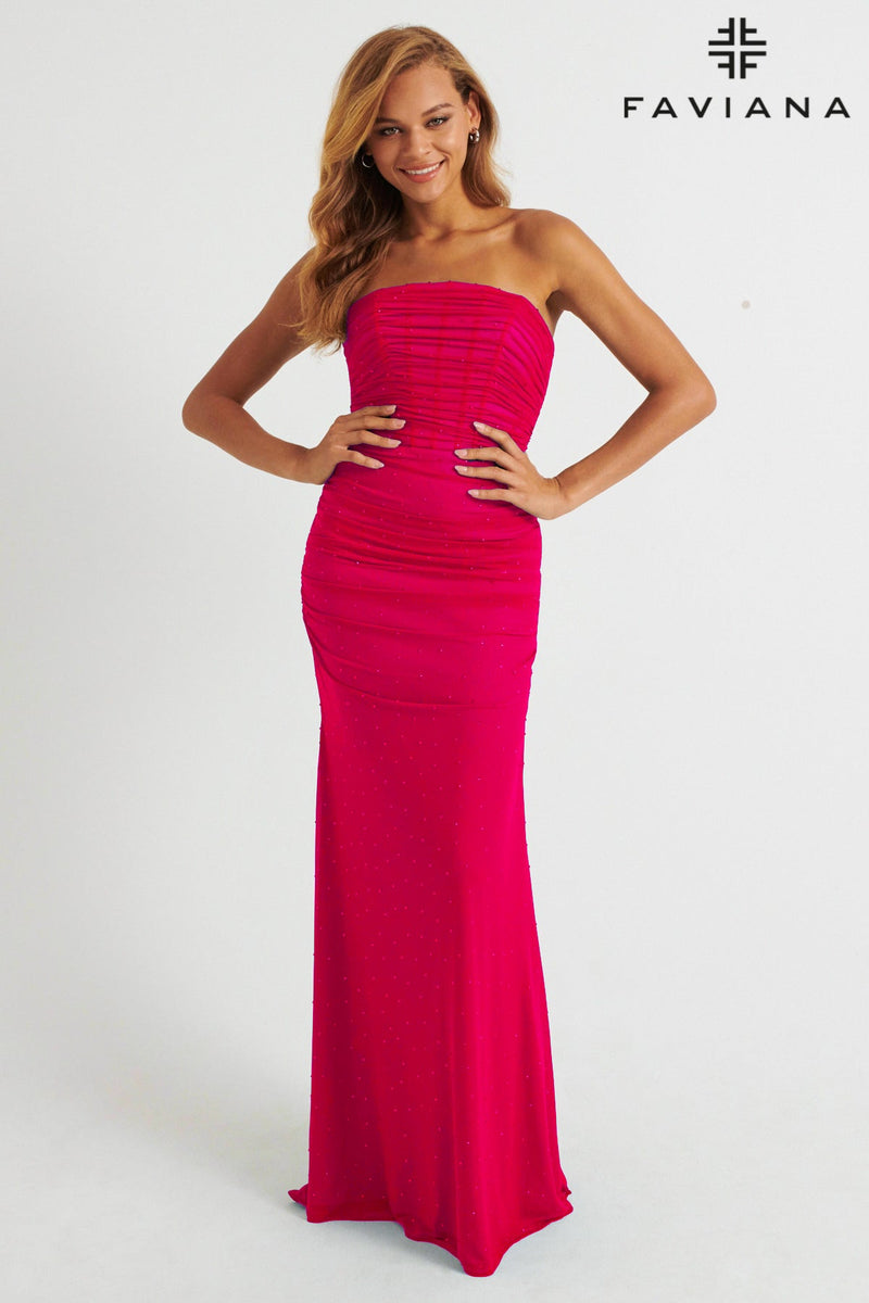 Faviana 11040_BRIGHT_FUCHSIA_FRONT