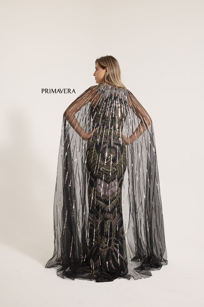 Primavera Couture 12177_BLACK_MULTI_STUDIO_BACK