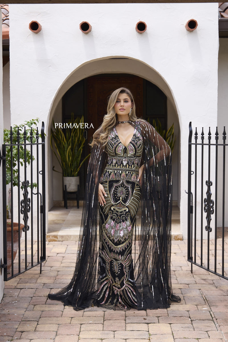 Primavera Couture 12177_BLACK_MULTI