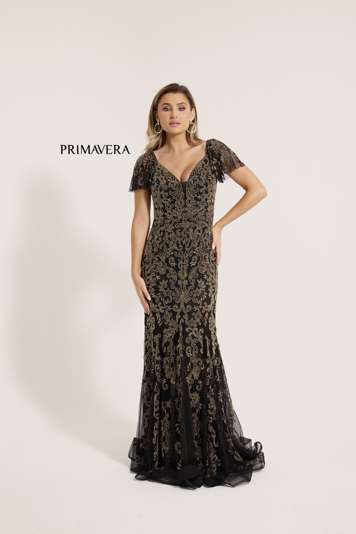 Primavera Couture 12178_BLACK_GOLD_FRONT
