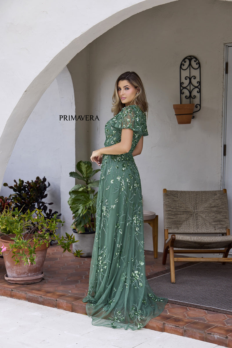 Primavera Couture 12193_SAGE_GREEN_BACK