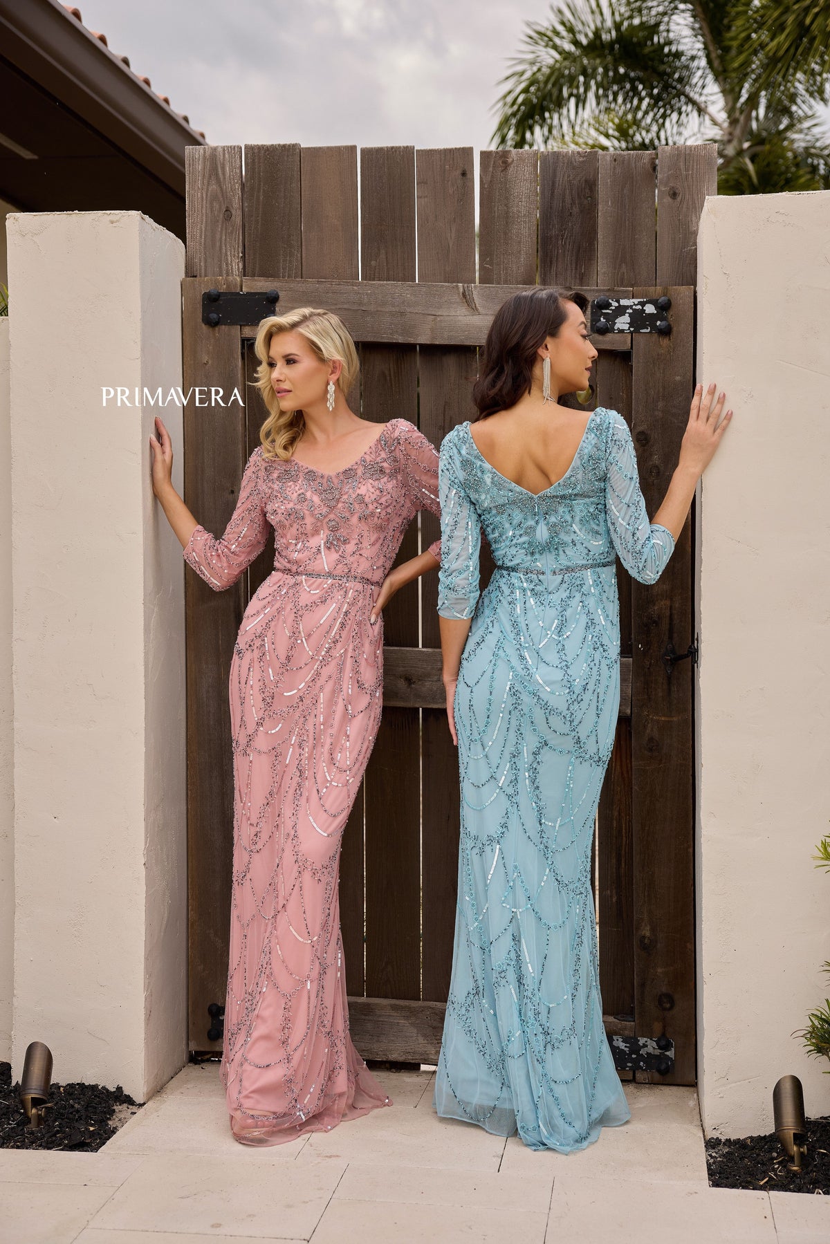 Primavera Couture 13156_-_DUSTY_PINK_AND_FRENCH_BLUE