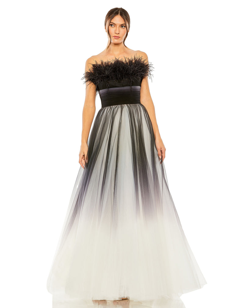 Mac Duggal 20557-OmbreBlack-AB