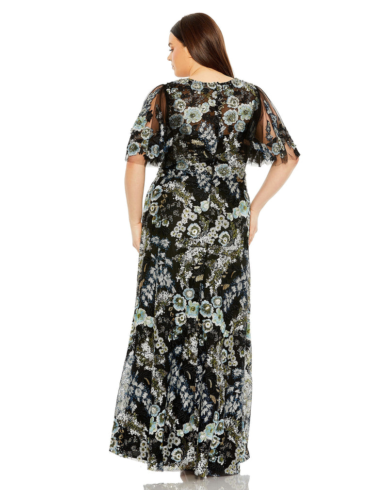 Mac Duggal 20630-BlackMulti-BK