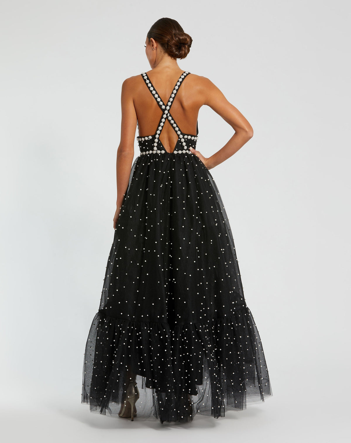 Mac Duggal 20747-BlackIvory-BK
