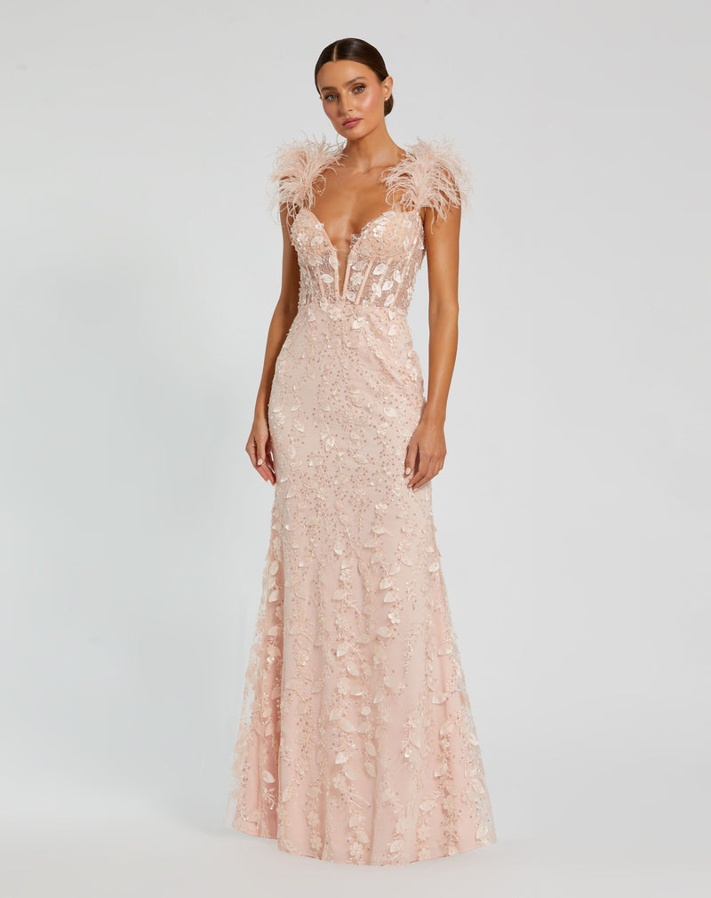 Mac Duggal 20889-Peach-AB