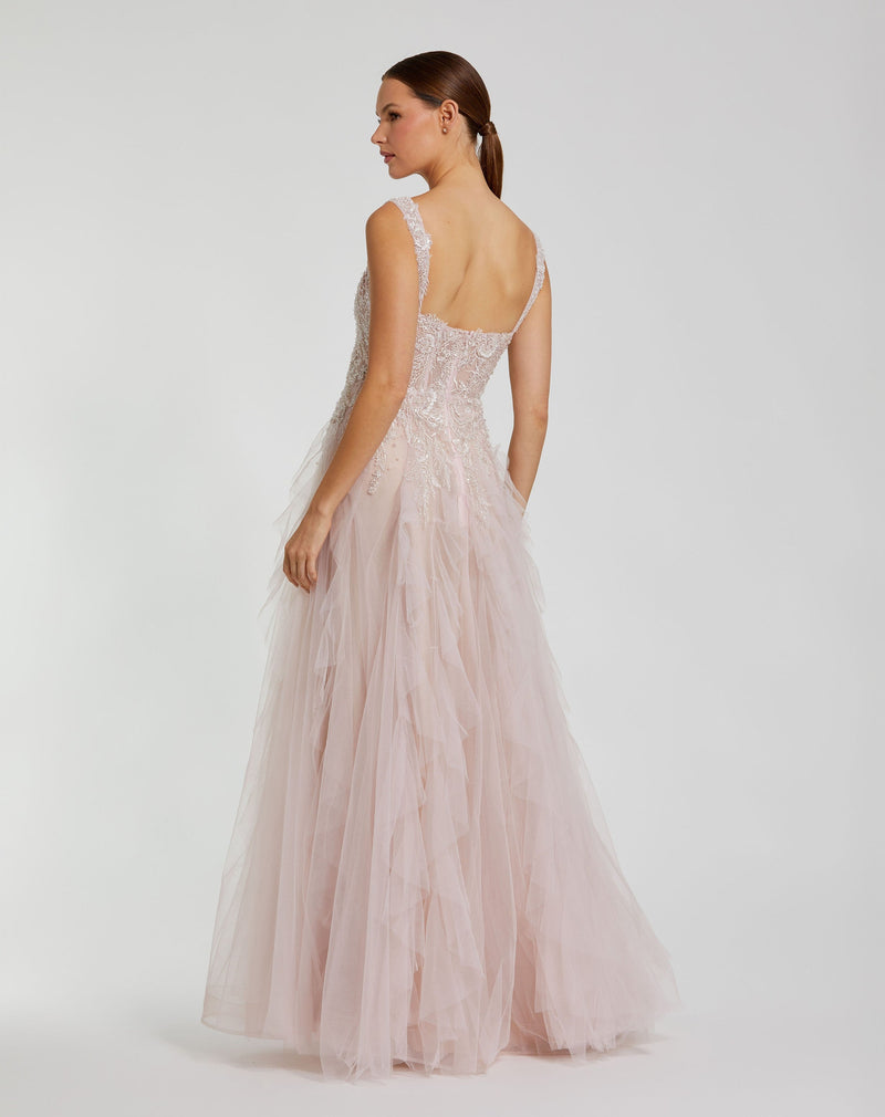 Mac Duggal 21095-PorcelainMulti-BK