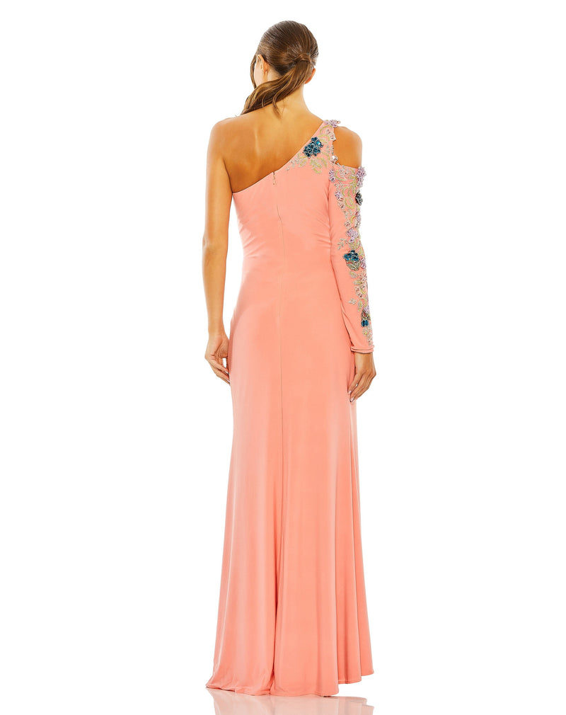Mac Duggal 2204-PeachMulti-BK