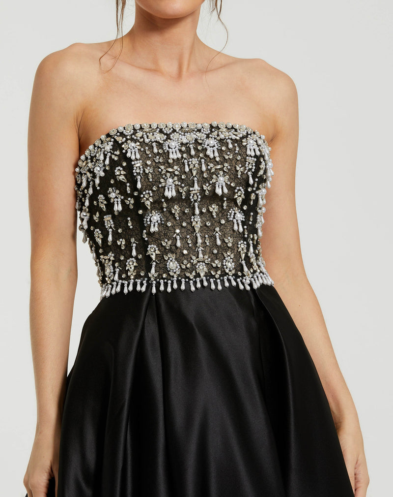 Mac Duggal 2225-BlackIvory-CL