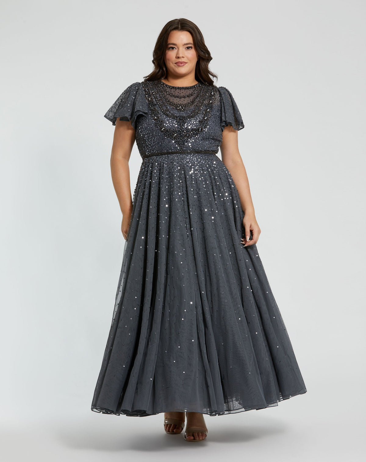 Mac Duggal 24025-Charcoal-AB