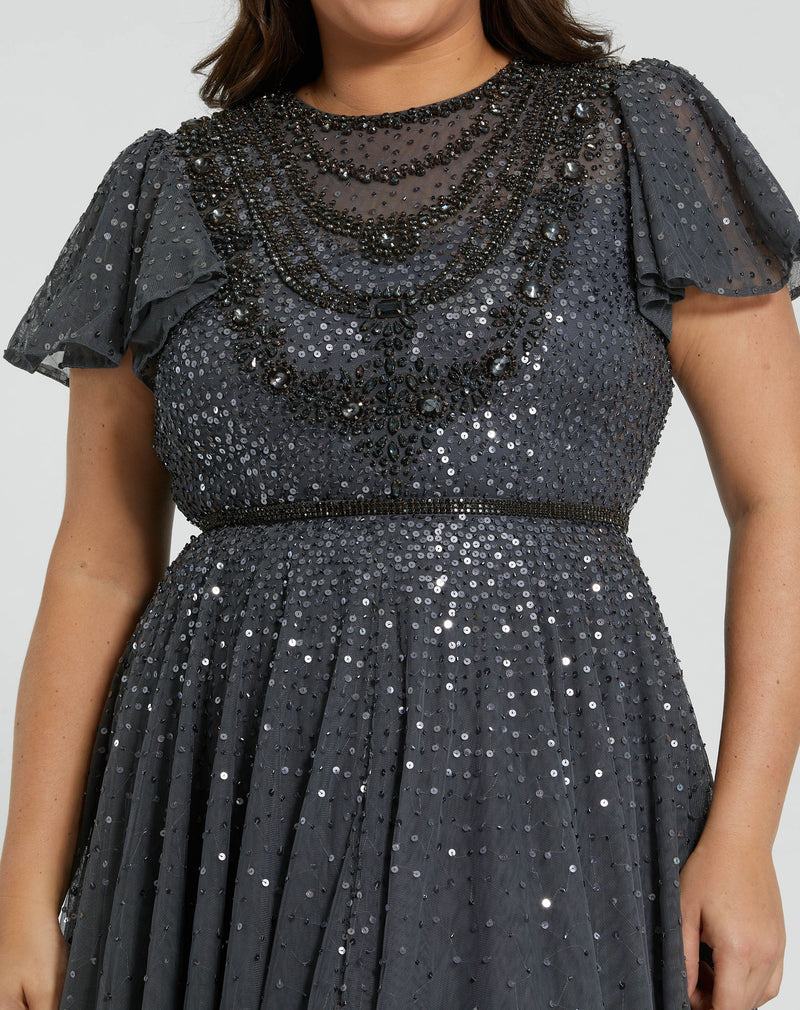 Mac Duggal 24025-Charcoal-CL