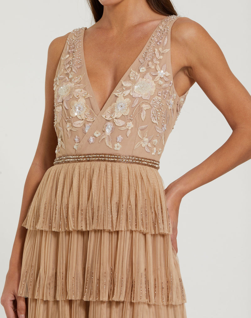 Mac Duggal 24061-Nude-CL