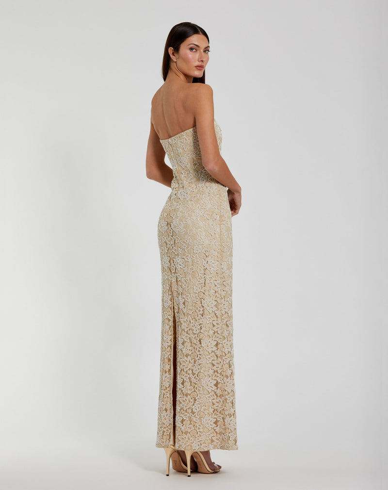 Mac Duggal 24067-Beige-BK