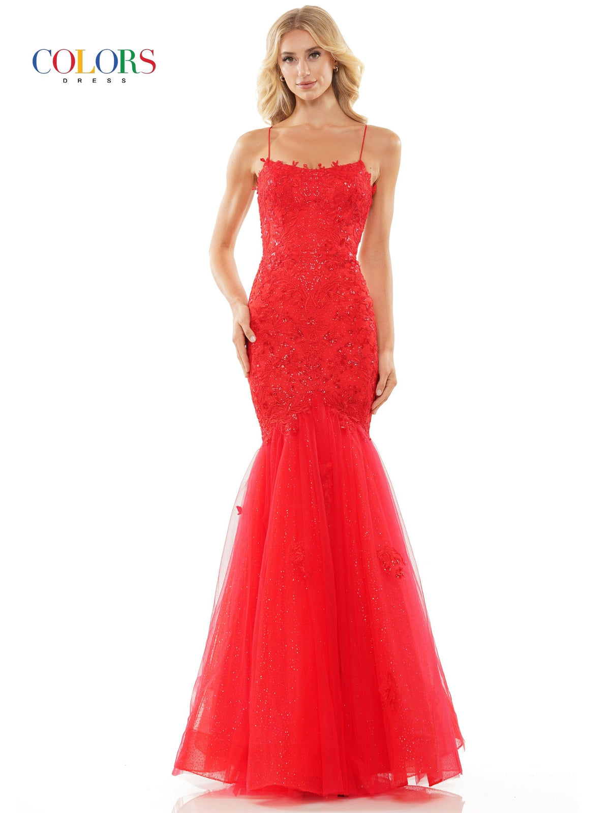 Colors Dress 2490_RED_FRONT