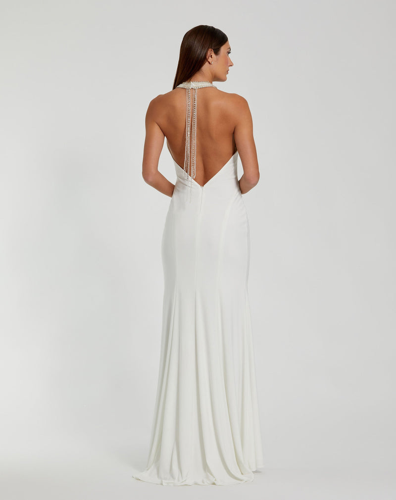 Mac Duggal 25572-White-BK