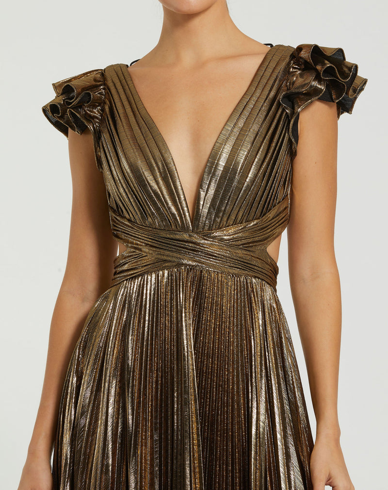 Mac Duggal 27166-AntiqueGold-CL