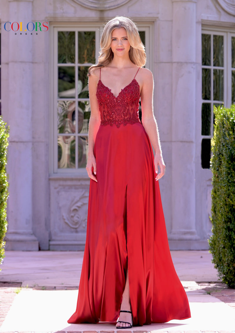 Colors Dress 3436_WINE_176281