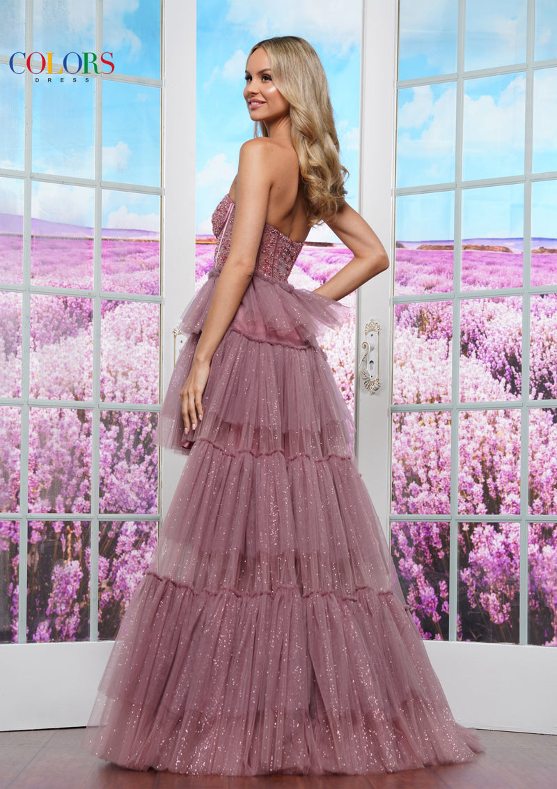 Colors Dress 3461_DARK_MAUVE_3422