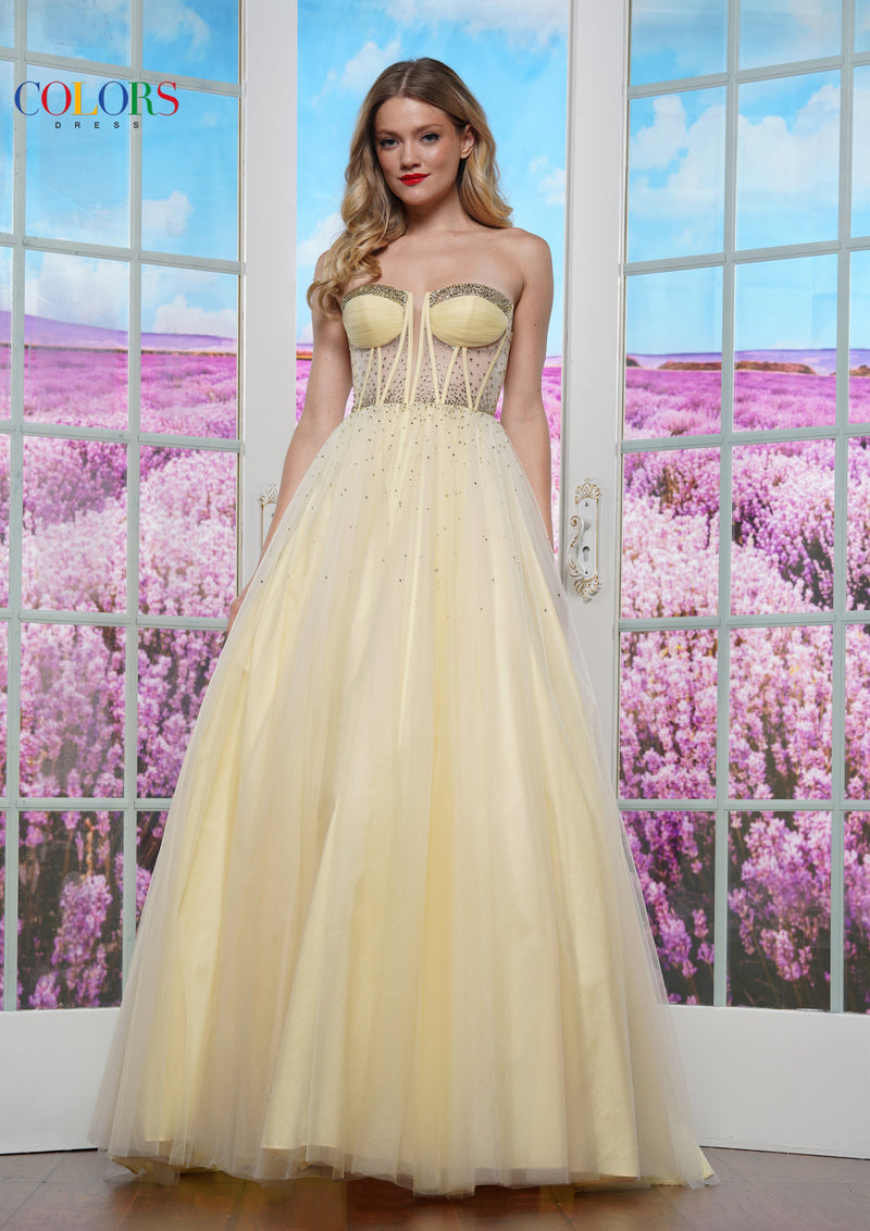 Colors Dress 3480_LIGHT_YELLOW_4463