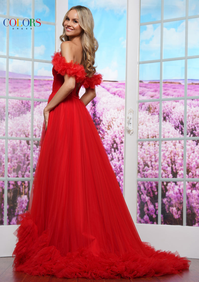 Colors Dress 3485_RED_2025