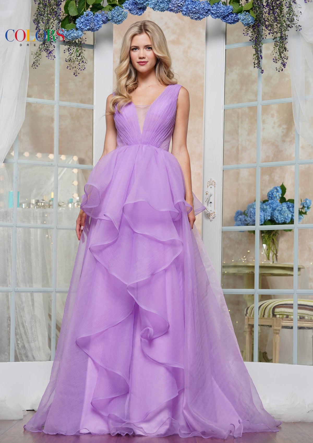 Colors Dress 3490_LAVENDER_FRONT